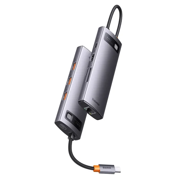 Hub 8in1 Baseus StarJoy Series, USB-C to 3x USB 3.1 + HDMI + USB-C PD + RJ45 + microSD/SD - Image 3