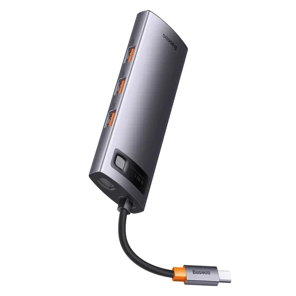 Hub 8in1 Baseus StarJoy Series, USB-C to 3x USB 3.1 + HDMI + USB-C PD + RJ45 + microSD/SD - Image 5