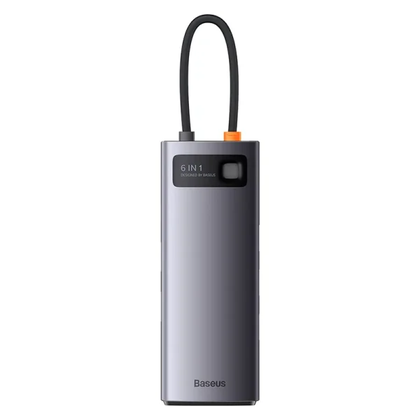 Hub 6in1 Baseus StarJoy Series, USB-C to 3x USB 3.0 + HDMI + USB-C PD + RJ45 - Image 2