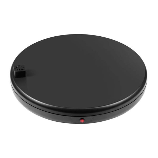Rotating display stand Puluz with power socket 45 cm (black) - Image 2