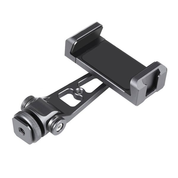 Swivel phone holder Puluz with universal 1/4 mount (black) - Image 2