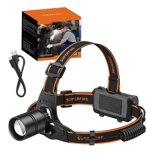 Headlight Superfire HL71, 500lm, USB — изображение 2