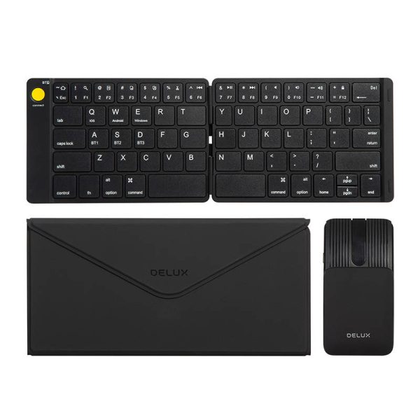 Set Wireless foldable Keyboard Delux KF10 and mouse MF10PR - Image 4