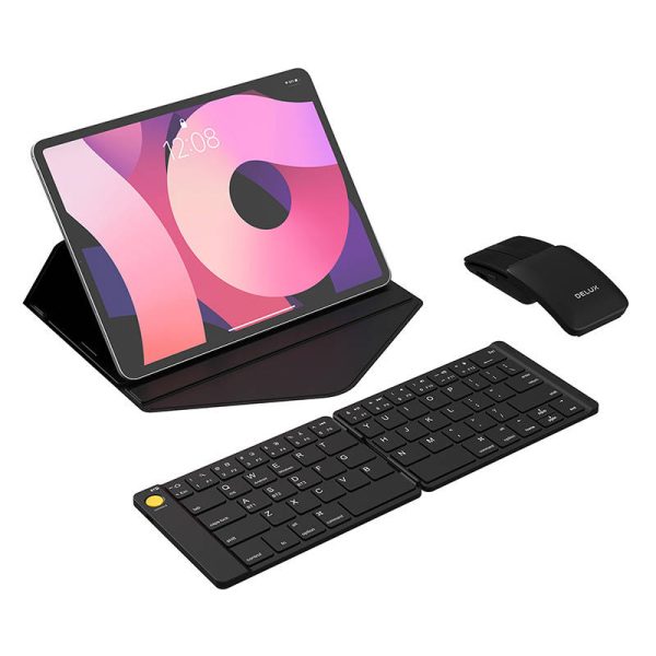Set Wireless foldable Keyboard Delux KF10 and mouse MF10PR - Image 2
