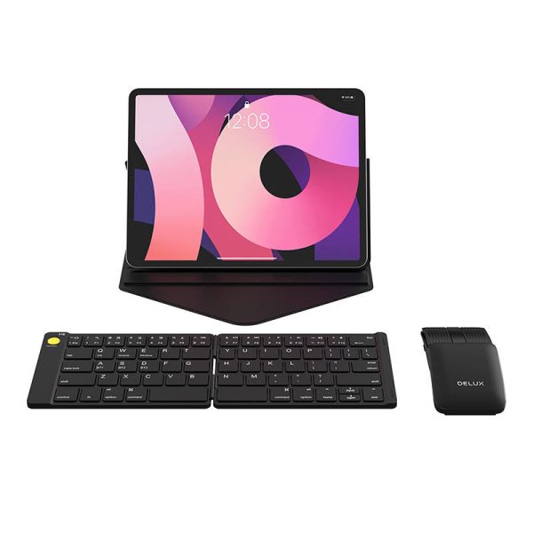 Set Wireless foldable Keyboard Delux KF10 and mouse MF10PR - Image 3