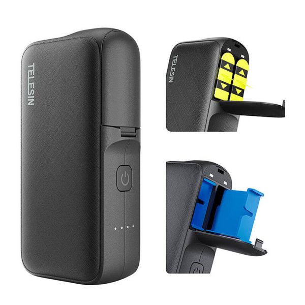 TELESIN charger with powerbank for GoPro Hero 12 / 11 / 10 / 9 / 8 / 7 / 6 / 5 - Image 3