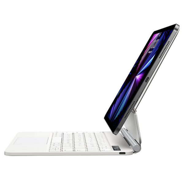 Case with keyboard for iPad Baseus Brilliance PRO 10, 10.9" (white) - Image 4