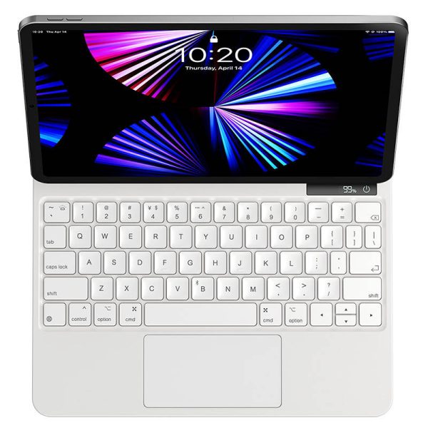 Case with keyboard for iPad Baseus Brilliance PRO 10, 10.9" (white) - Image 5