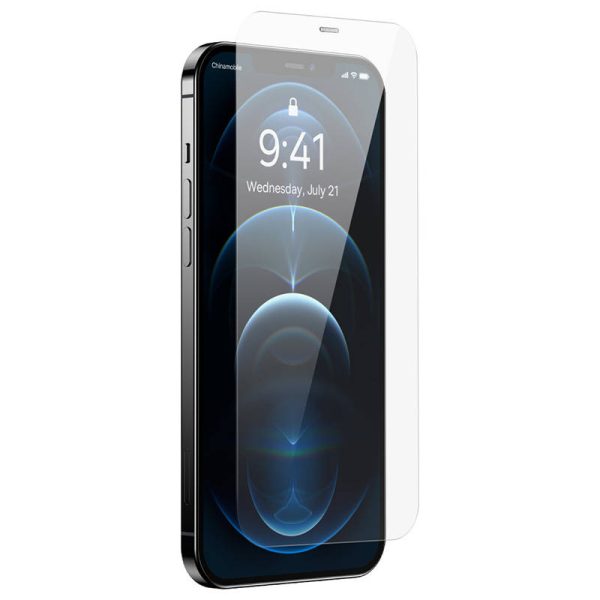 Baseus Schott HD Tempered Glass with dust filter 0.3mm for iPhone 12 Pro Max - Image 4