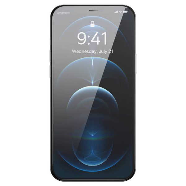 Baseus Schott HD Tempered Glass with dust filter 0.3mm for iPhone 12 Pro Max - Image 3