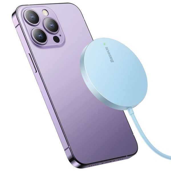Magnetic Wireless Charger Baseus Simple Mini 3 15W (Blue) - Image 5