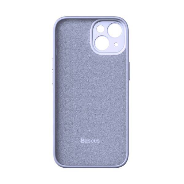 Baseus Liquid Silica Gel Case for iPhone 14 Plus (lavender)+ tempered glass + cleaning kit - Image 6