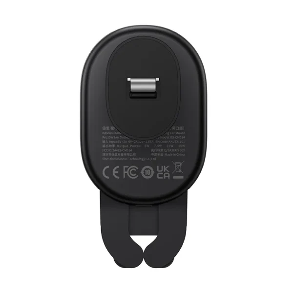 Stable Gravitational Wireless Charging Car Mount Baseus Pro 15W (black) - Image 3