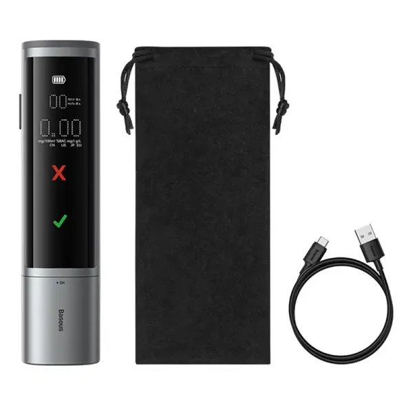 Electronic Breathalyzer Baseus SafeJourney Pro (Grey) - Image 2