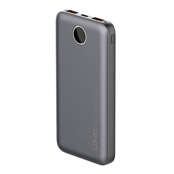 Powerbank LDNIO PQ10, 2xUSB, 22.5W, 10000mah (Grey) - Image 2