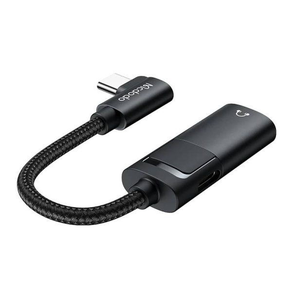 USB-C to AUX mini jack 3.5mm + USB-C adapter, Mcdodo CA-1880 (black) - Image 3