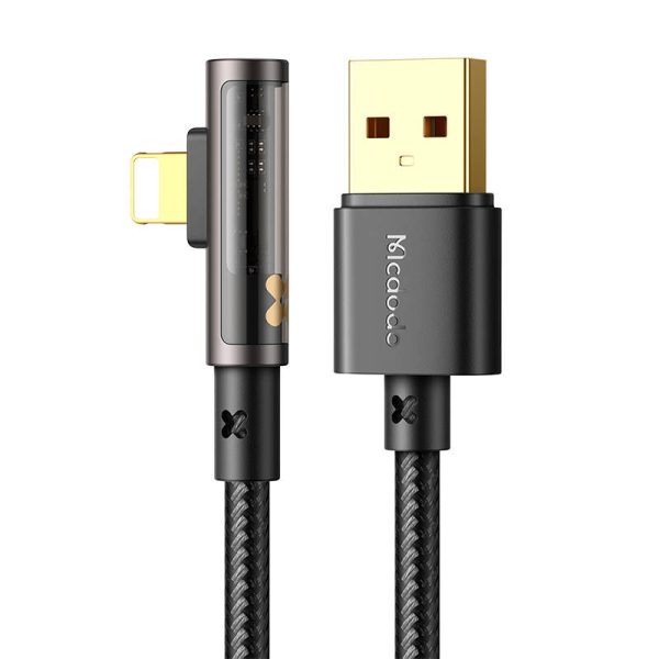 USB to lightning prism 90 degree cable Mcdodo CA-3511, 1.8m (black) - Image 2