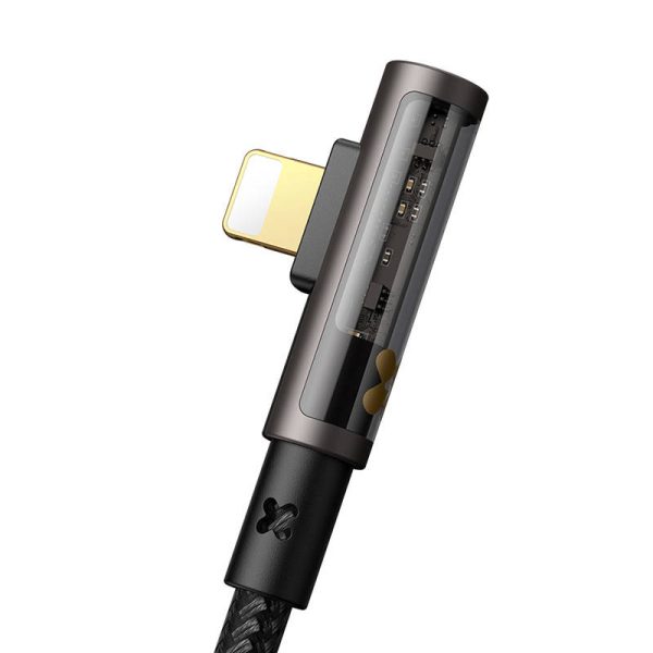 USB to lightning prism 90 degree cable Mcdodo CA-3511, 1.8m (black) - Image 3
