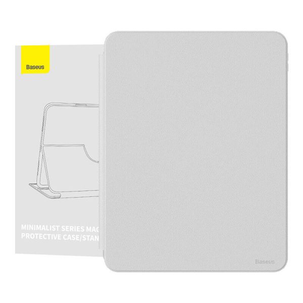 Baseus Minimalist Series IPad PRO 12.9 Magnetic protective case (light grey)