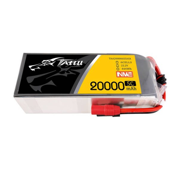 Tattu NMC 20000mAh 22.2V 5C 6S1P Lipo Battery Pack with AS150+XT150 plug - Image 2