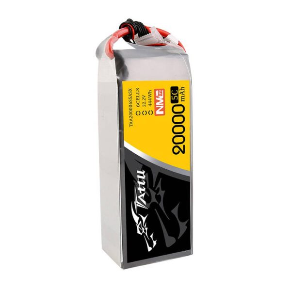 Tattu NMC 20000mAh 22.2V 5C 6S1P Lipo Battery Pack with AS150+XT150 plug - Image 3