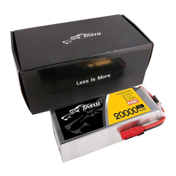 Tattu NMC 20000mAh 22.2V 5C 6S1P Lipo Battery Pack with AS150+XT150 plug - Image 4