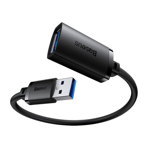 USB 3.0 Extension cable Baseus male to female, AirJoy Series, 1.5m (black) - Image 3