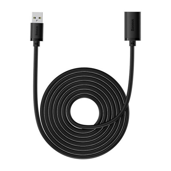 USB 3.0 Extension cable Baseus male to female, AirJoy Series, 5m (black) - Image 2