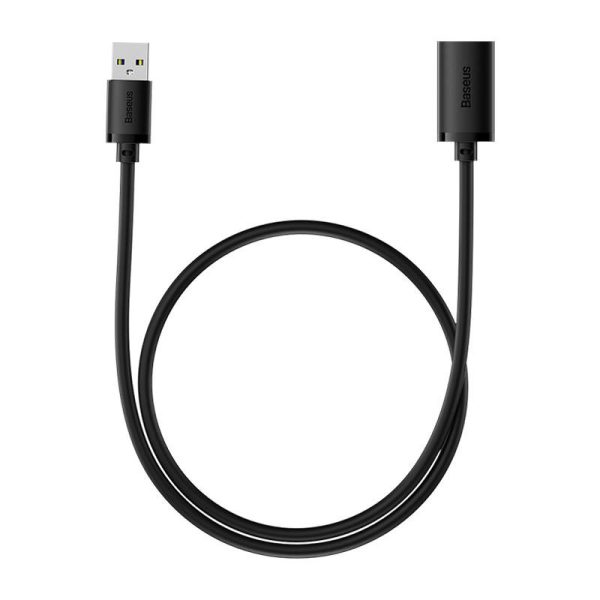 USB 2.0 Extension cable Baseus male to female, AirJoy Series, 0.5m (black) - Image 2