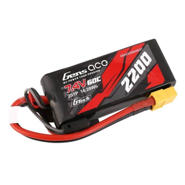 GensAce G-Tech LiPo 2200mAh 7.4V 60C 2S1P XT60 Battery — изображение 2