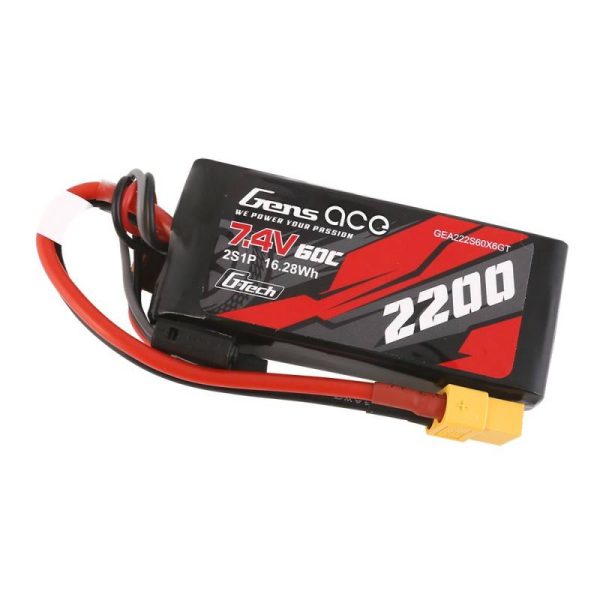 GensAce G-Tech LiPo 2200mAh 7.4V 60C 2S1P XT60 Battery — изображение 3