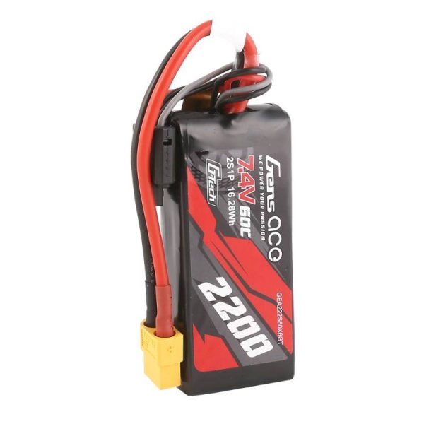 GensAce G-Tech LiPo 2200mAh 7.4V 60C 2S1P XT60 Battery — изображение 4