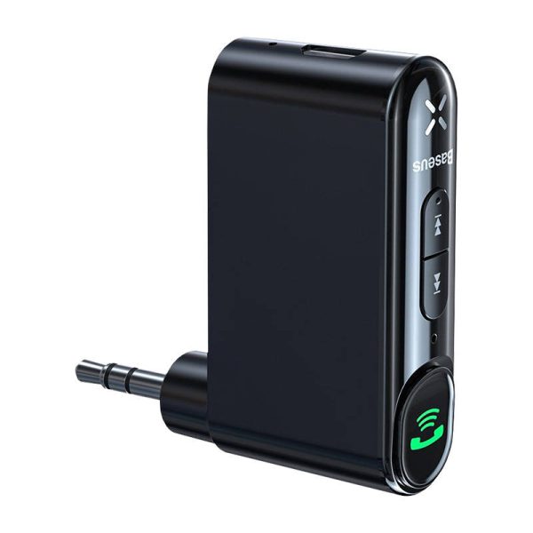 Baseus Qiyin AUX Car Bluetooth Receiver Black - Image 2