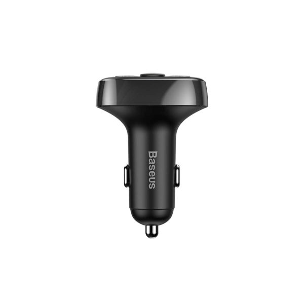 Baseus FM Transmitter T typed Bluetooth 2xUSB microSD (Black) - Image 4