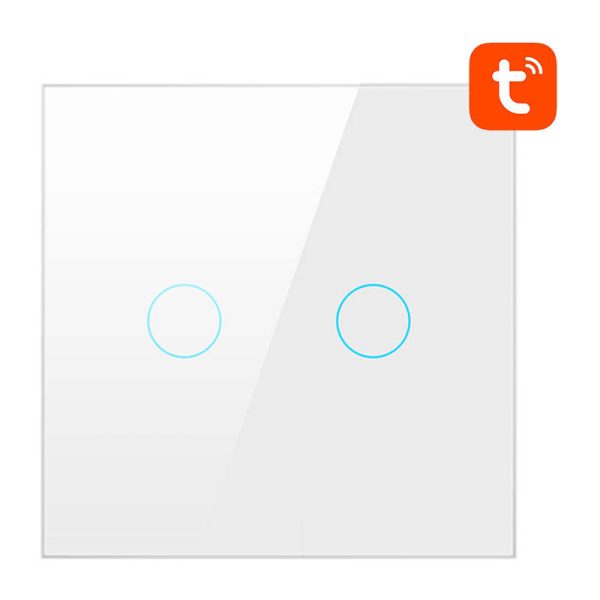 Smart Light Switch WiFi Avatto TS02-EU-W2 2 Way TUYA (white) - Image 2
