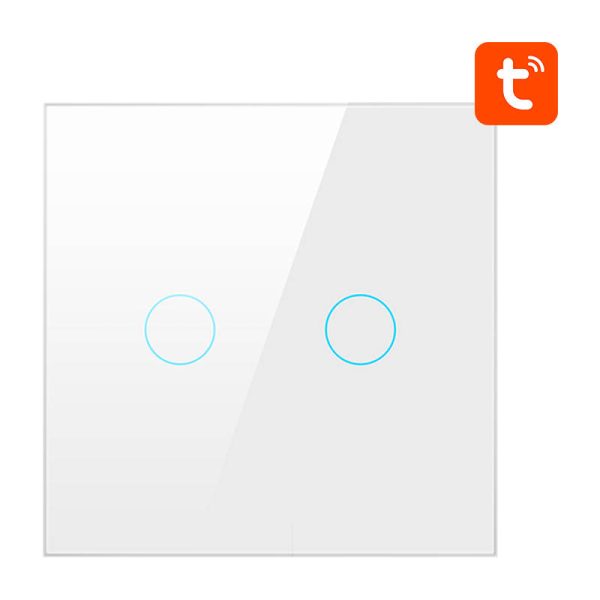 Smart Light Switch ZigBee Avatto ZTS02-EU-W2 2 Way TUYA (white) - Image 2