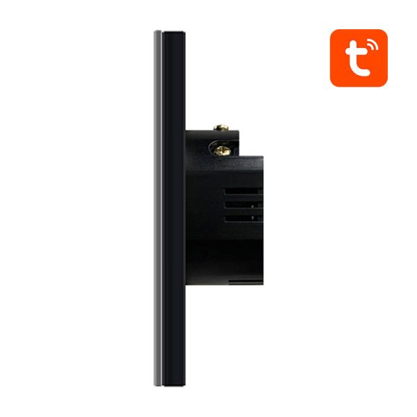 Smart Light Switch ZigBee Avatto ZTS02-EU-B3 3 Way TUYA (black) - Image 3