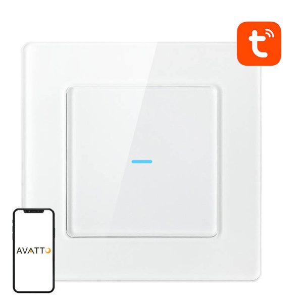 Smart Light Switch WiFi Avatto N-TS10-W1 1 Way TUYA (white) - Image 2