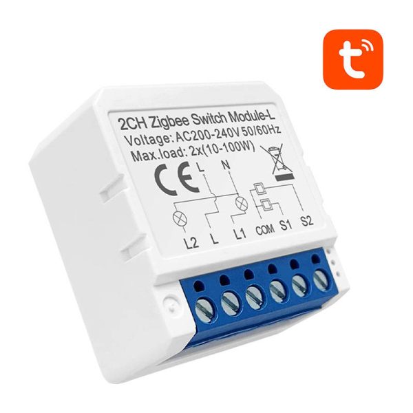 Smart Switch Module ZigBee Avatto LZWSM16-W2 No Neutral TUYA - Image 2