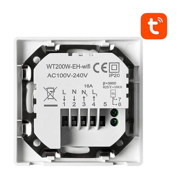 Inteligentny termostat Avatto WT200-BH-3A-W Bojler 3A WiFi TUYA - Image 2