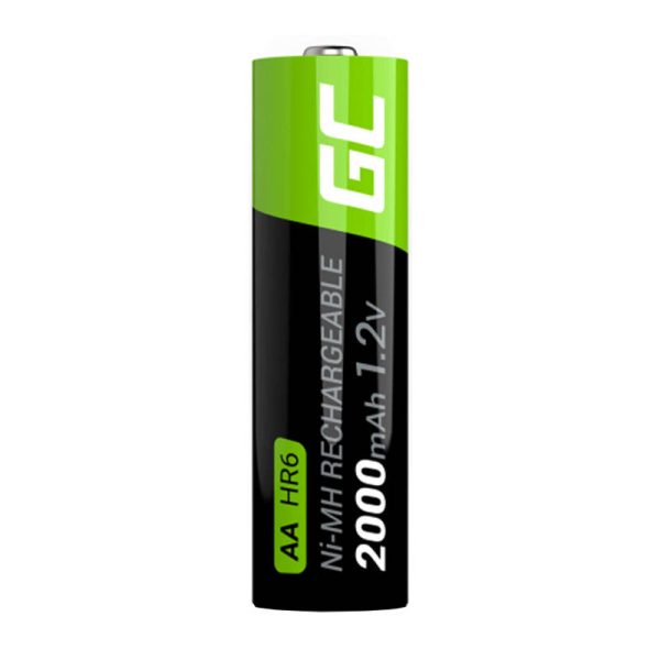 Green Cell Rechargeable Batteries Sticks 4x AA HR6 2000 mAh - Image 2