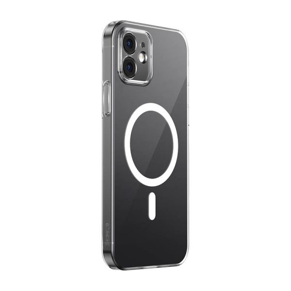 Phone case Baseus Magnetic Crystal Clear for iPhone 12 (transparent) with all-tempered-glass screen protector and cleaning kit — изображение 3
