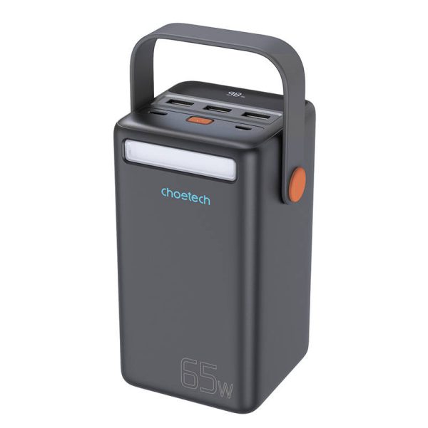 Choetech B664 Mini Power Station, powerbank 50000mAh 65W (black) - Image 2