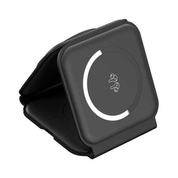Choetech T588-F 3in1 Magnetic Wireless Charger 15W (black) - Image 2