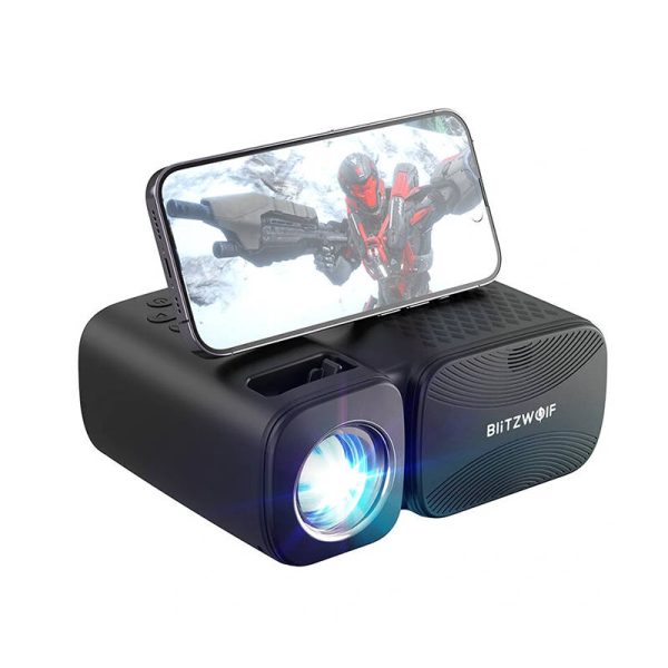 BlitzWolf BW-V3 Mini LED beamer / projector, Wi-Fi + Bluetooth (black) - Image 2