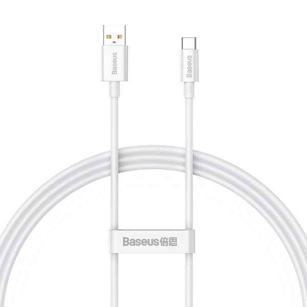 Cable USB do USB-C Baseus Superior 100W 1m (white) - Image 2