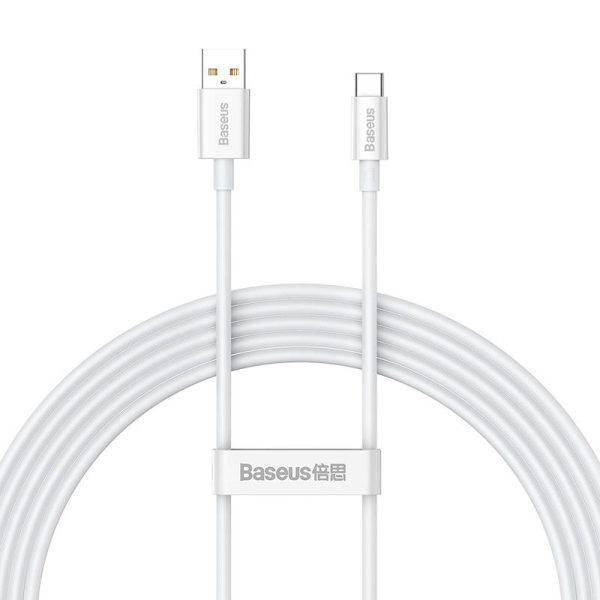 Cable USB do USB-C Baseus Superior 100W 2m (white) - Image 2