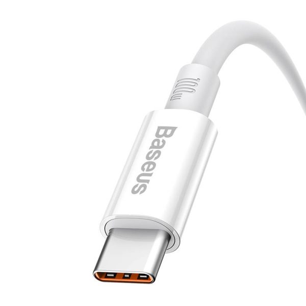 Cable USB do USB-C Baseus Superior 100W 2m (white) - Image 5
