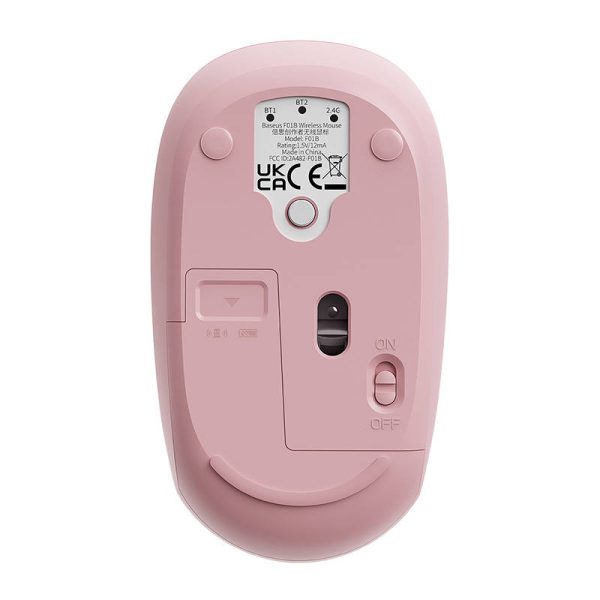 Wireless mouse Baseus F01B Tri-mode  2.4G BT5.0 1600 DPI (pink) - Image 3