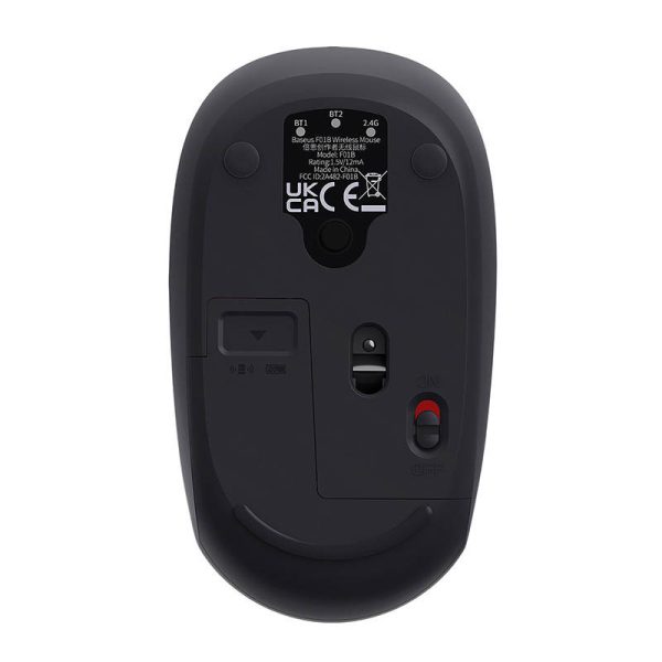 Wireless mouse Baseus F01B Tri-mode 2.4G BT 5.0 1600 DPI (frosted grey) - Image 3